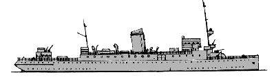 Le Skorpion en 1941 (ex Newhaven) (annexe 24)
