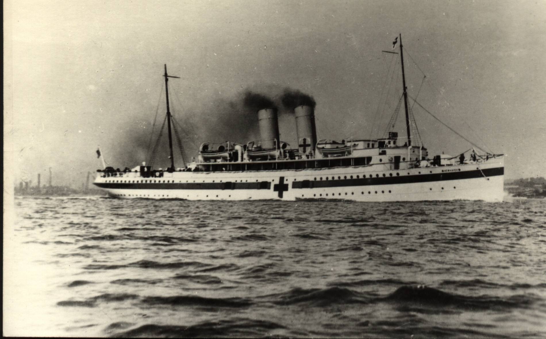 Le navire hôpital Newhaven durant la Première Guerre mondiale (annexe 4a)