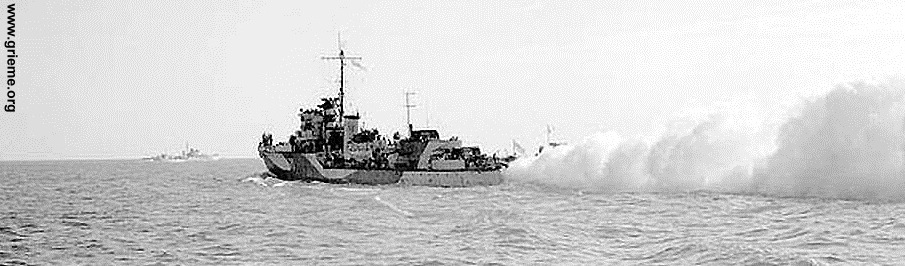 Ecran de fumée du Berkeley lors du raid de Dieppe en 1942