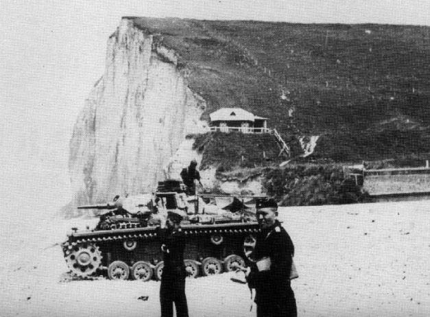Panzerkampfwagen III sur la plage de Veulettes sur Mer