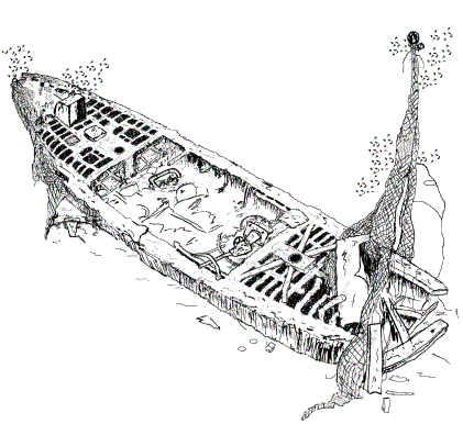 L'épave du GUARANI vu par François BEAUMONT