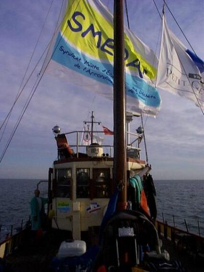 Le Yarmouth Seaman avec les couleurs de nos partenaires